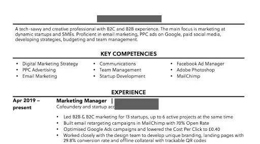 resume